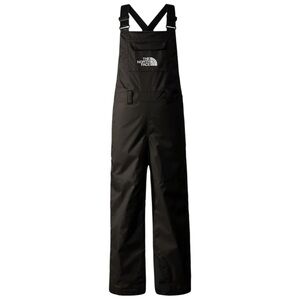The North Face Youth Freedom Insulated Black Snow Bib Ski Pants Winter Size 7/8